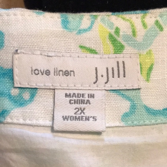 NWOT J. Jill’s Sleeveless Linen Dress - Picture 2 of 9